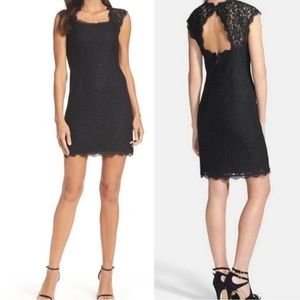 Adrianna Papell Black Lace Cocktail dress size 6